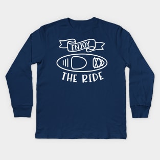 Enjoy The Ride Kayaking Camping Kids Long Sleeve T-Shirt